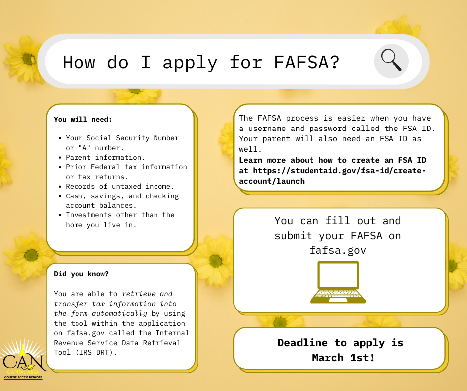 How do I apply for FAFSA (3)