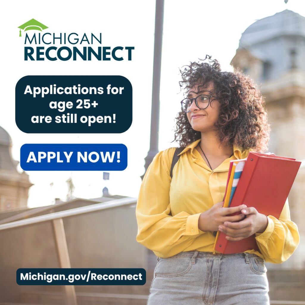 michigan reconnect 25 and up